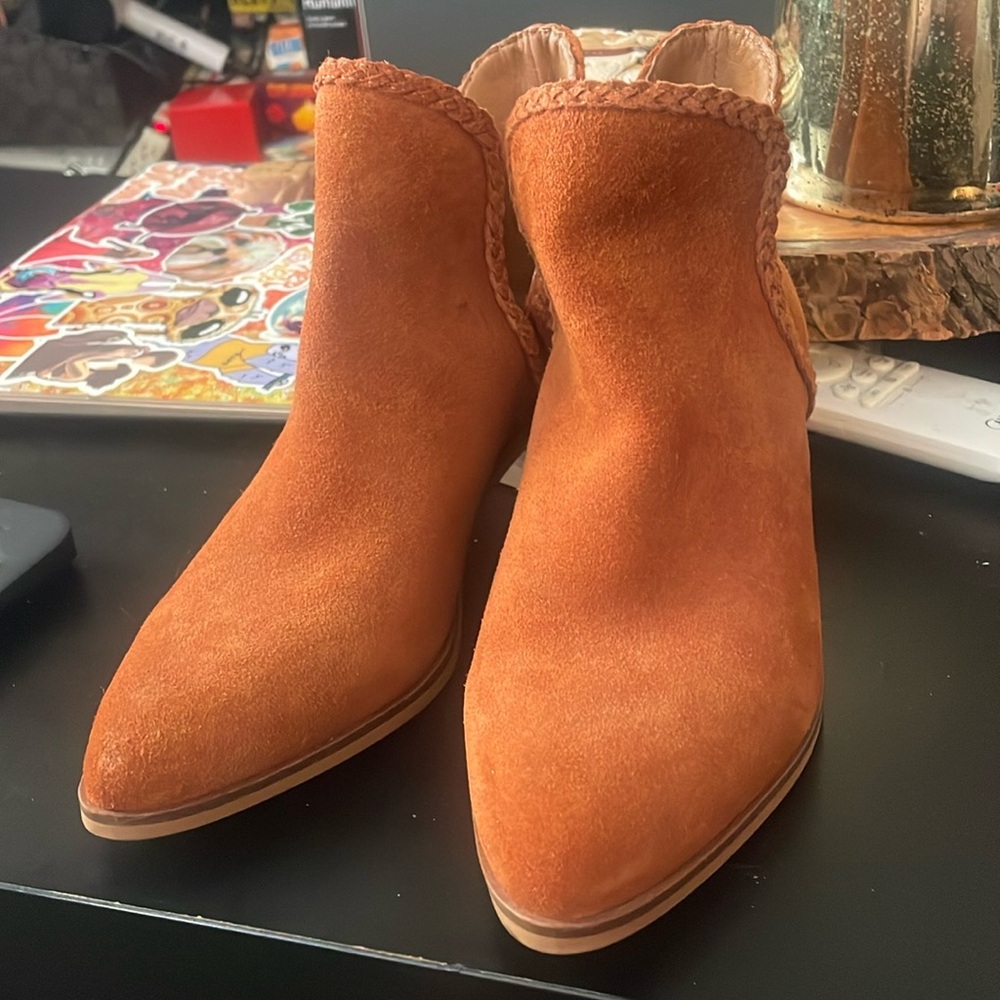 Terracotta Brown Suede Boot